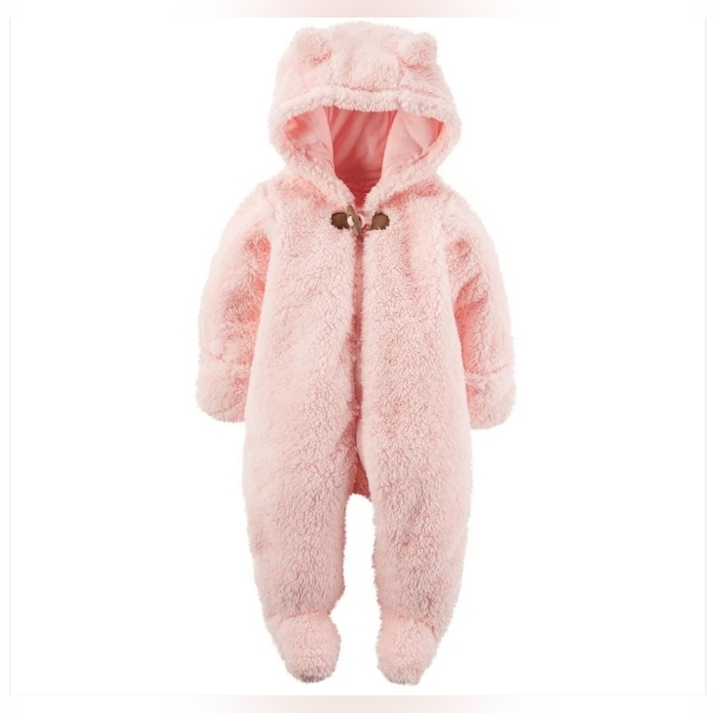 Carters Hooded Sherpa Bunting - Baby Girl